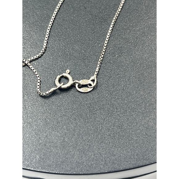 Blue Larimar and CZ Sterling Silver Seahorse Sea Life Caribbean Blue Necklace - Picture 5 of 12